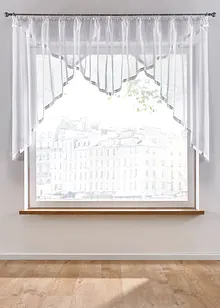 Kuvertgardin med satinband i återvunnen polyester, bonprix