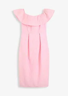 Singoallaklänning i glansigt jacquardmaterial, bonprix