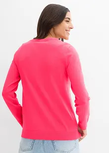 Cardigan med rund halsringning, bonprix