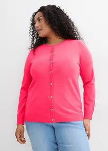 Cardigan med rund halsringning, bonprix