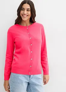 Cardigan med rund halsringning, bonprix