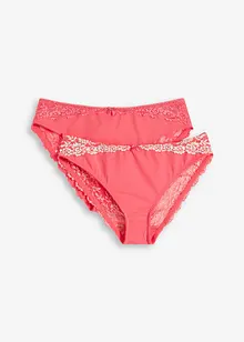 Trosa med sirlig spets (2-pack), bonprix