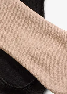 Tåstrumpor med ekologisk bomull med silikonkant, Ballerina Fit (6 par), bonprix