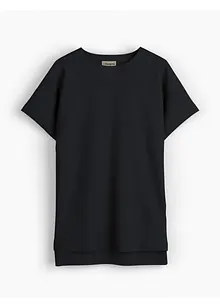 T-shirt av kraftig bomullsjersey med längre bakstycke, bonprix