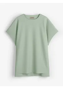 T-shirt av kraftig bomullsjersey med längre bakstycke, bonprix