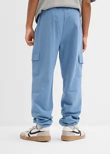 Joggingbyxa med cargofickor, i ekologisk bomull, bonprix