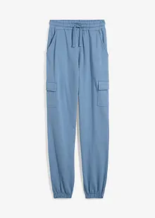 Joggingbyxa med cargofickor, i ekologisk bomull, bonprix
