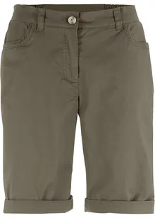 Papertouch-bermudas med bomull och bekväm midja, bonprix