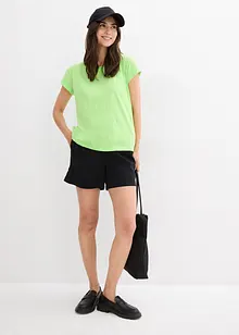 Kortärmad topp i fyrkantig modell, bonprix