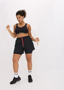 Ultratunna sportshorts med 2-i-1-look, bonprix