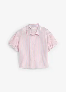 Kortärmad blus av ren bomull, bonprix