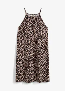 Klänning med leopardmönster i ren bomull, bonprix