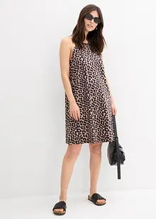 Klänning med leopardmönster i ren bomull, bonprix