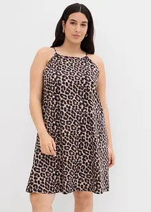 Klänning med leopardmönster i ren bomull, bonprix