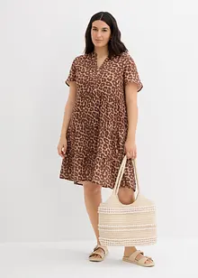 Klänning av mjuk muslin, bonprix