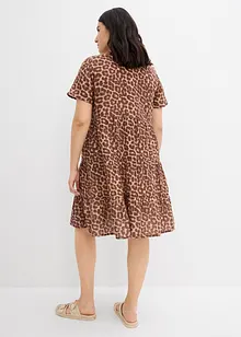 Klänning av mjuk muslin, bonprix