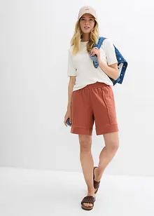 Trikåshorts i bomullsmix, bonprix
