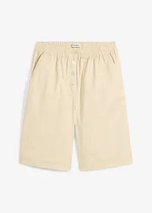 Papertouch-bermudas av bomull, bonprix