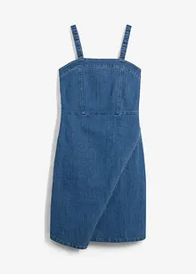 Jeansklänning i omlottstil, bonprix