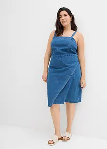 Jeansklänning i omlottstil, bonprix