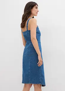 Jeansklänning i omlottstil, bonprix