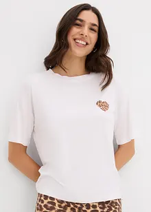 Kort topp med överskurna axlar, bonprix