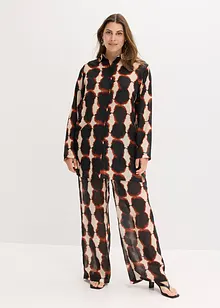 Lång blus med batikmönster, bonprix