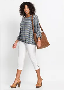 Korta jeans med medelhög midja, smal passform, bonprix