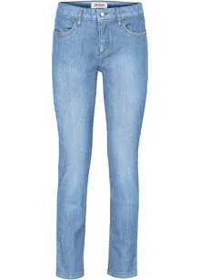 Korta jeans med medelhög midja, smal passform, bonprix