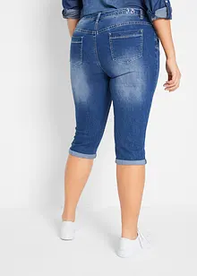 Korta jeans med medelhög midja, raka ben, bonprix