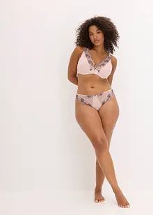 BH med formpressade kupor och diskret broderi, bonprix