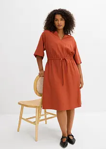 Kaftanklänning av tunn viskos, bonprix