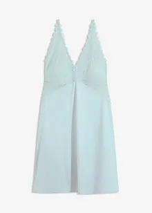 Negligé med glansigt material, bonprix