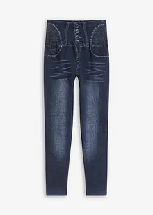 Sömlösa leggings med jeanslook och kraftigt formande effekt, bonprix