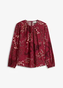 Mönstrad blus i hållbar viskos, bonprix
