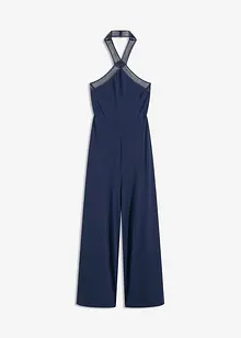 Jerseyjumpsuit med laserskurna cut-outs, bonprix