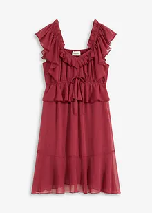 A-linjeformad chiffongklänning, bonprix