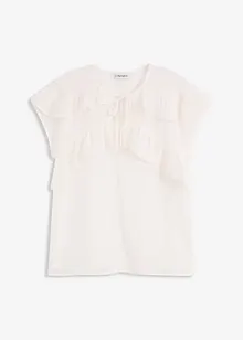 Chiffongblus med volanger, bonprix