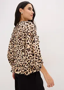 Blus av fintrådig viskosmix, bonprix