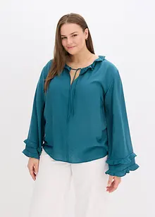 Blus av tunn viskosmix, bonprix