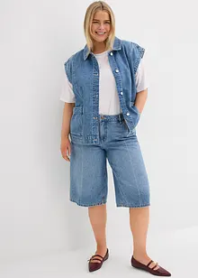 Jeansshorts Mid Waist, Low Stretch, bonprix