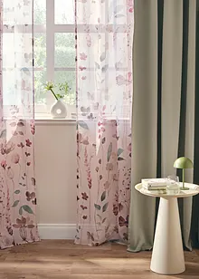Gardin med blommönster (1-pack), bonprix