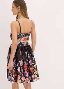 Miniklänning med virkad infällning, bonprix