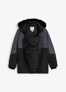 Vadderad mammavinterjacka med babyficka, bonprix