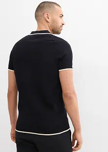 Pikétröja med kontrastfärgade detaljer, bonprix