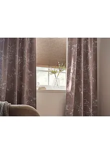 Mörkläggande gardinlängd med bladmönster (1 styck), bonprix