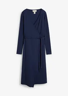 Ribbad mamma-omlottklänning i ekologisk bomull, bonprix