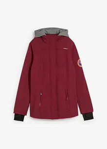 Lång vattenavvisande softshelljacka med 2-i-1-look, bonprix