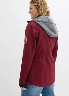 Lång vattenavvisande softshelljacka med 2-i-1-look, bonprix