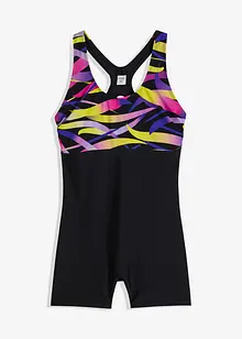 Snabbtorkande, sportig baddräkt med ben, bonprix